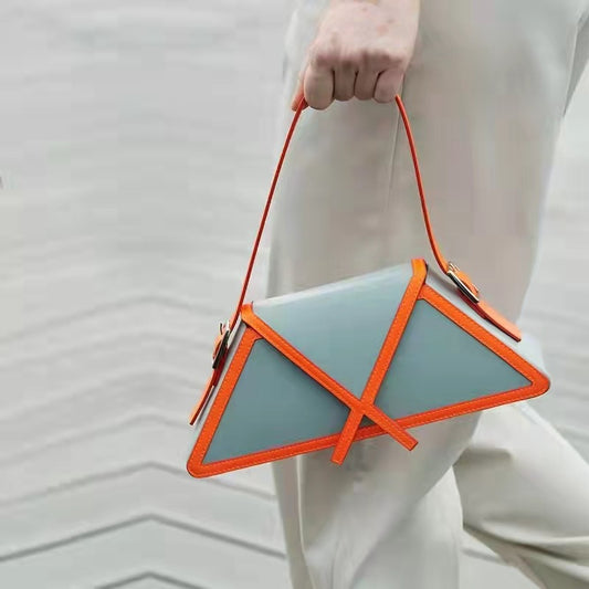New fashionable minimalist bag with niche design, women's trendy single shoulder handbag, underarm bag