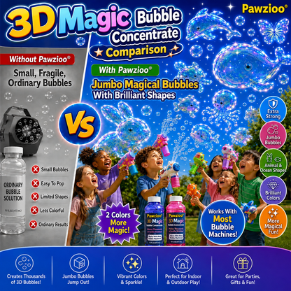 Pawzioo® Super 3D Magic Bubble Concentrate —— Animal & Ocean Fantasy Theme