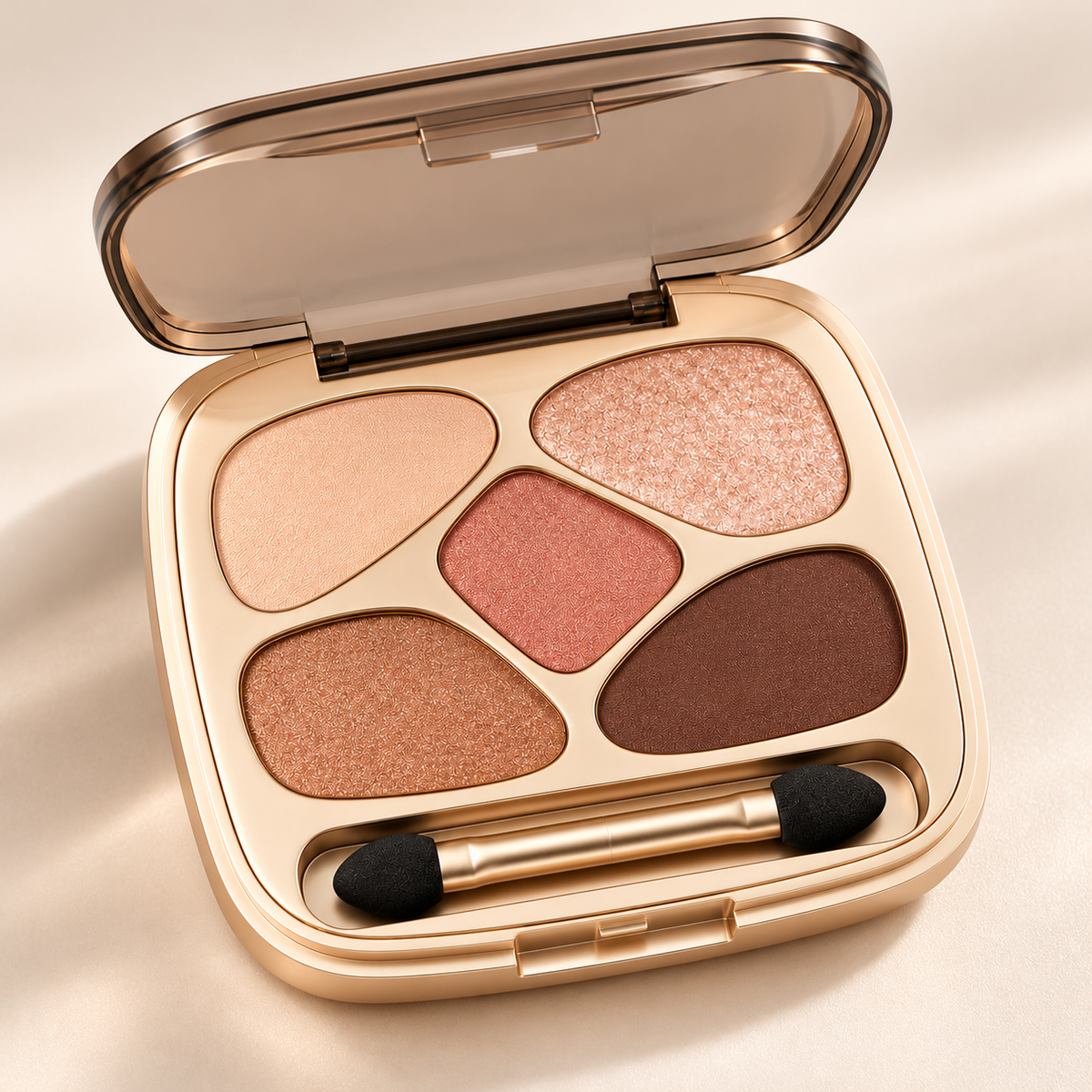 5 Shades Eyeshadow Palette, Matte & Shimmer Blendable Eye Makeup