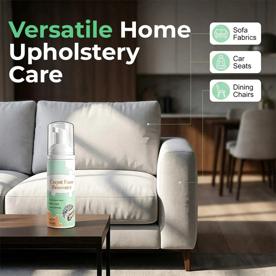 🔥 LAST DAY: Buy 1 Get 1 FREE | Waterless Carpet Foam Stain Remover + Towel